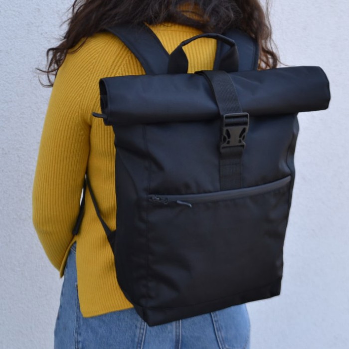 Рюкзак для жінки з відділенням для ноутбука, Рюкзак рол топ дорожня сумка з м'якими лямками ZJ-14