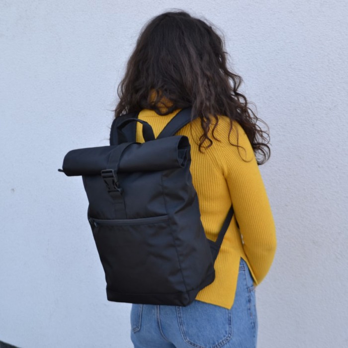 Рюкзак для жінки з відділенням для ноутбука, Рюкзак рол топ дорожня сумка з м'якими лямками ZJ-14