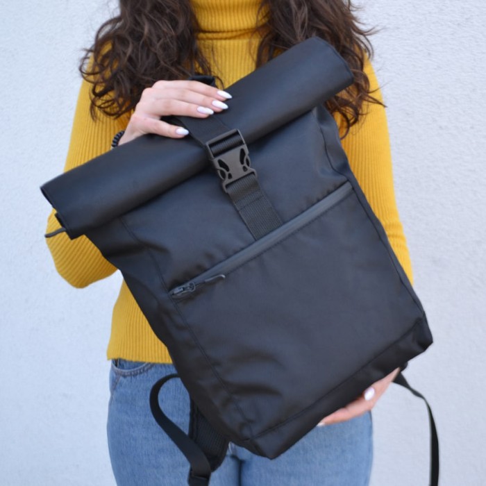 Рюкзак для жінки з відділенням для ноутбука, Рюкзак рол топ дорожня сумка з м'якими лямками ZJ-14