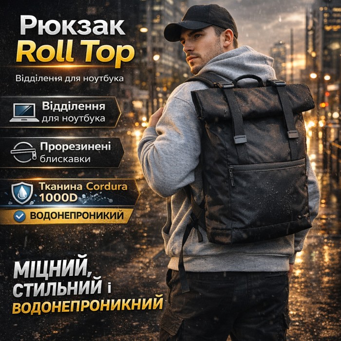 Міський практичний рюкзак, Чоловічий молодіжний рюкзак для хлопчика Якісний зручний CF-14