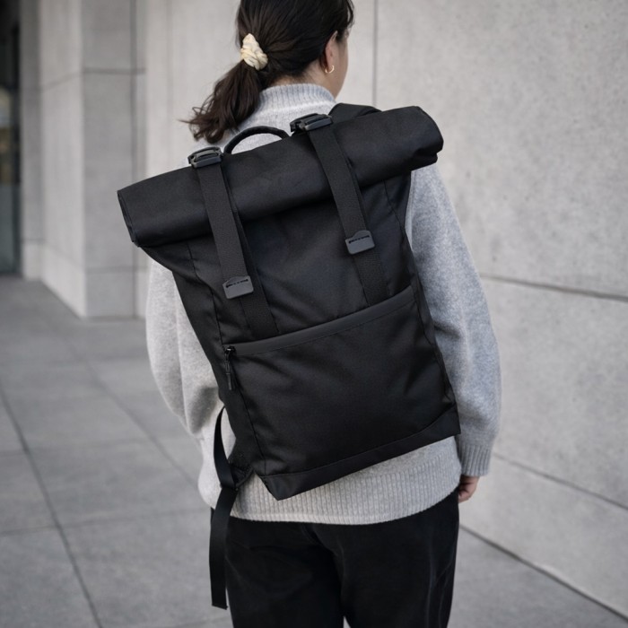 Міський рюкзак RollTop для ноутбука, Надійний рюкзак унісекс Міський для ноутбука хакі AG-20