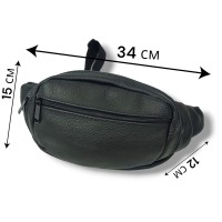 Шкіряна бананка з безліччю кишень, Бананка чоловіча поясна бананка Сумка для походів JH-57