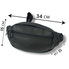 Шкіряна бананка з безліччю кишень, Бананка чоловіча поясна бананка Сумка для походів JH-57