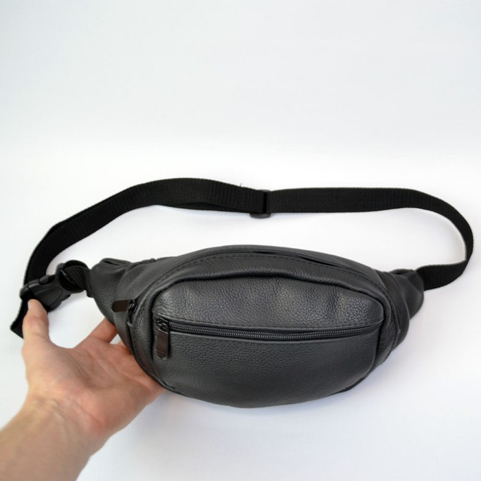 Шкіряна бананка з безліччю кишень, Бананка чоловіча поясна бананка Сумка для походів JH-57