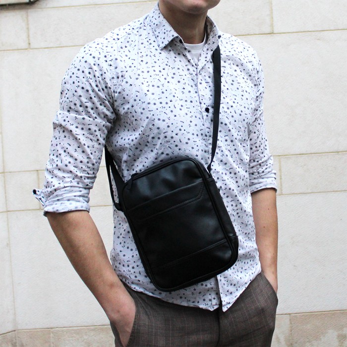 Сумка для чоловіків, Стильна сумка-месенджер, Модна сумка планшет на груди, Сучасна сумка-месенджер PD-59