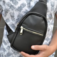 Чоловіча сумка крос-боді сasual, Шкіряна сумка крос-боді Оригінальна чоловіча LU-98