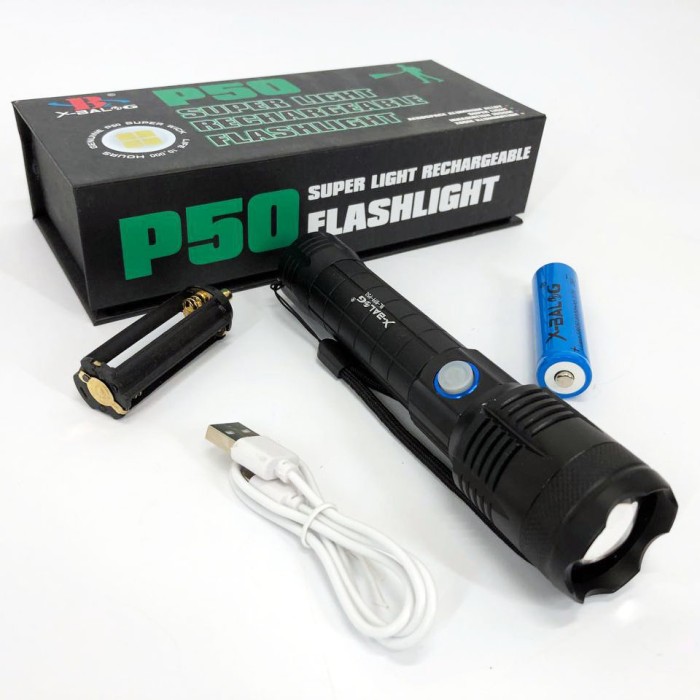 Тактичний ліхтар з діодом Bailong, Акумуляторний ліхтар для домашнього використання CA-10