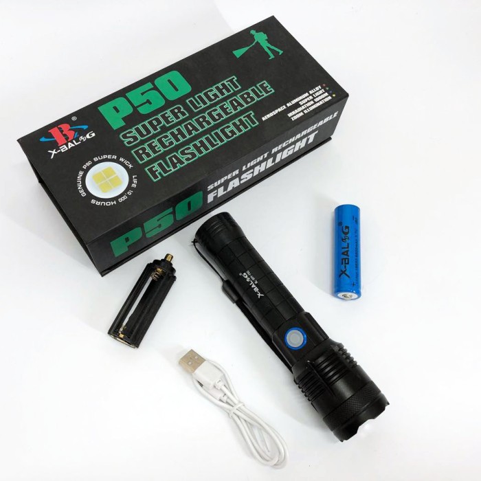 Тактичний ліхтар з діодом Bailong, Акумуляторний ліхтар для домашнього використання CA-10