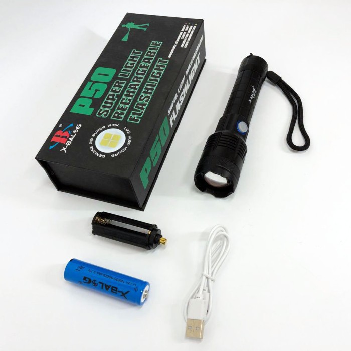 Тактичний ліхтар з діодом Bailong, Акумуляторний ліхтар для домашнього використання CA-10