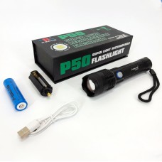 Тактичний ліхтар з діодом Bailong, Акумуляторний ліхтар для домашнього використання CA-10