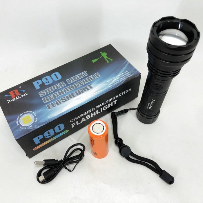 Світлодіодний ліхтарик Акумуляторний ліхтар BL-K70-P90, Ліхтар водозахищений Тактичний ручний IR-86