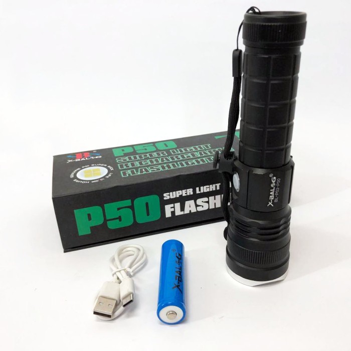 LED ліхтар переносний акумуляторний ліхтар Bailong, Ліхтарик на всі випадки Зручний ручний VT-55