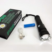 Супер яскравий лід ліхтарик Bailong BL-P03-P50, Армійські тактичні ліхтарі, Ручний ліхтар cob IS-39