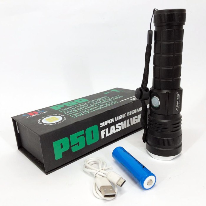 Супер яскравий лід ліхтарик Bailong BL-P03-P50, Армійські тактичні ліхтарі, Ручний ліхтар cob IS-39