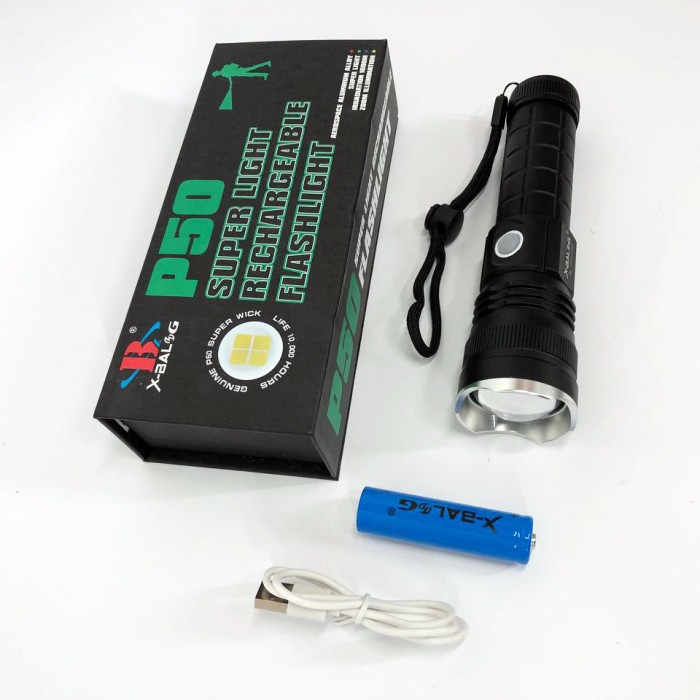 Супер яскравий лід ліхтарик Bailong BL-P03-P50, Армійські тактичні ліхтарі, Ручний ліхтар cob IS-39