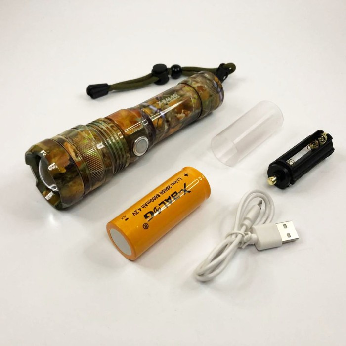 Світлодіодний ліхтар із тривалим часом світіння BL-P512M-P90, Посилений ручний ліхтарик JE-86