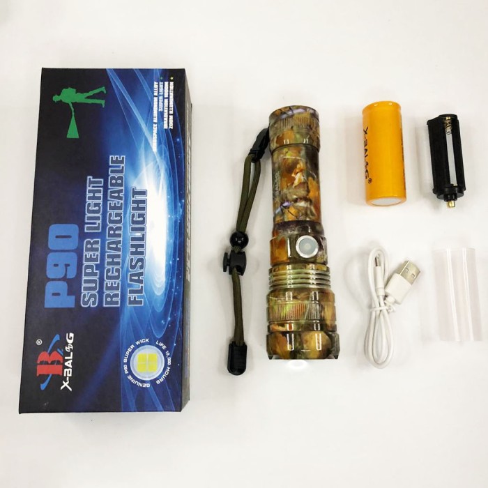 Ручний світильник з потужним променем, Потужний акумуляторний світлодіодний ліхтар DH-62