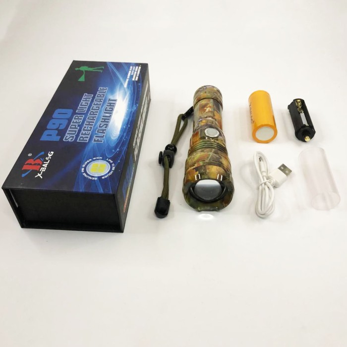 Ручний світильник з потужним променем, Потужний акумуляторний світлодіодний ліхтар DH-62