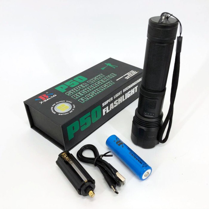 Потужний ліхтар із можливістю зарядки Bailong BL-Z01-P50, Потужний ліхтарик для дому із зарядкою YI-65