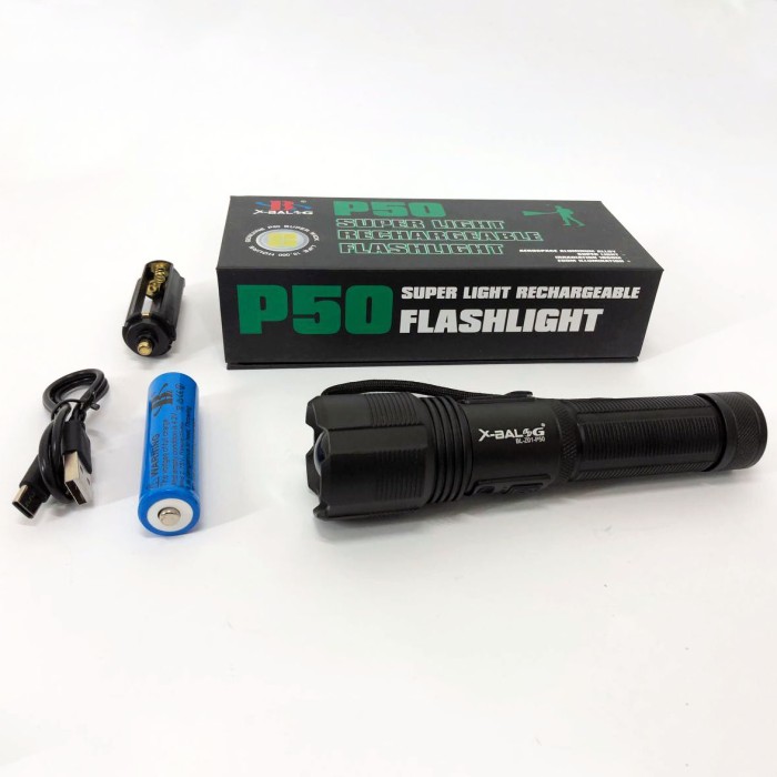 Потужний ліхтар із можливістю зарядки Bailong BL-Z01-P50, Потужний ліхтарик для дому із зарядкою YI-65