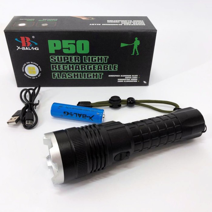 LED ліхтар із зарядкою, Портативний LED ліхтар на батареї, Професійний тактичний ліхтарик IM-17