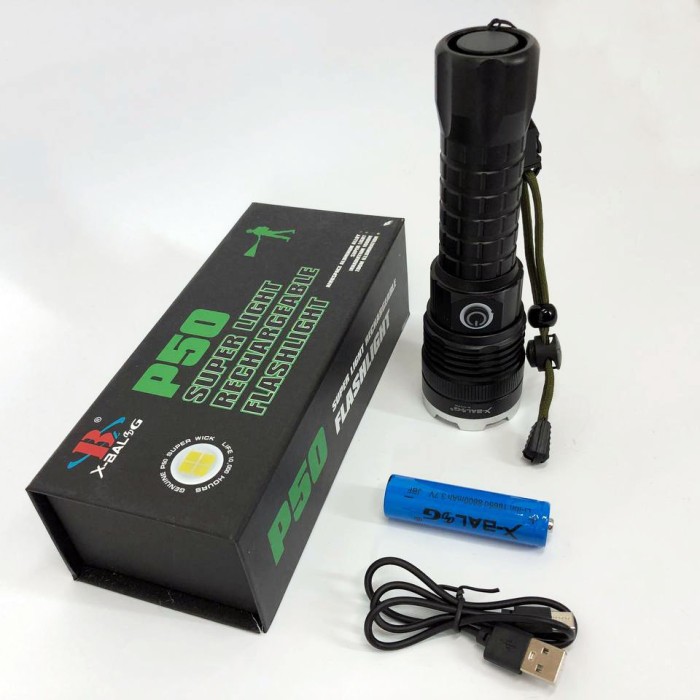 LED ліхтар із зарядкою, Портативний LED ліхтар на батареї, Професійний тактичний ліхтарик IM-17