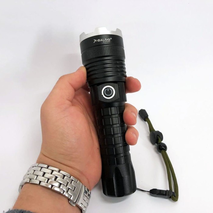 Ліхтар акумуляторний X-Balog BL-A72-P50, ручний ліхтарик, водонепроникний ліхтар, потужний акумуляторний