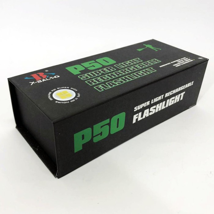 Ліхтар акумуляторний X-Balog BL-A72-P50, ручний ліхтарик, водонепроникний ліхтар, потужний акумуляторний