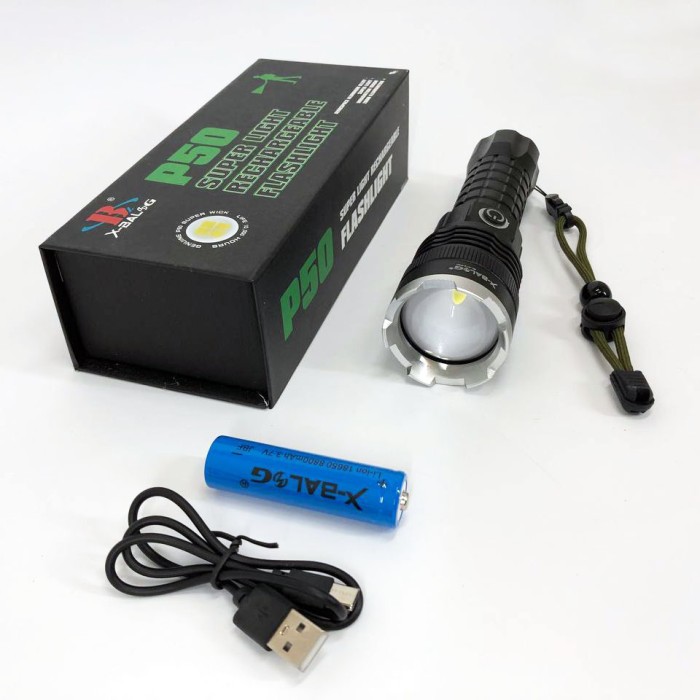 LED ліхтар із зарядкою, Портативний LED ліхтар на батареї, Професійний тактичний ліхтарик IM-17