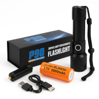 Світлодіодний ліхтар із зумом Bailong BL-A75-P90, Ліхтар із захистом від пилу Ручний аварійний RL-64