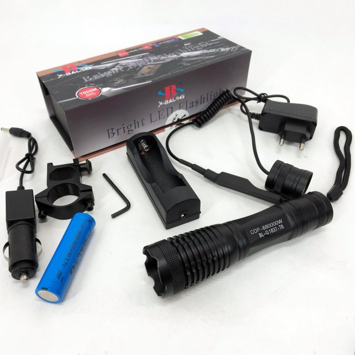 Ліхтар акумуляторний LED ліхтар Військовий тактичний Оригінальний кишеньковий ліхтарик NT-65