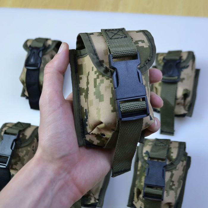 Підсумок під гранату з кордури піксель MOLLE для гранати тактичний QI-10