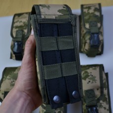 Підсумок на 2 магазини подвійний із кордури піксель MOLLE тактичний HR-67