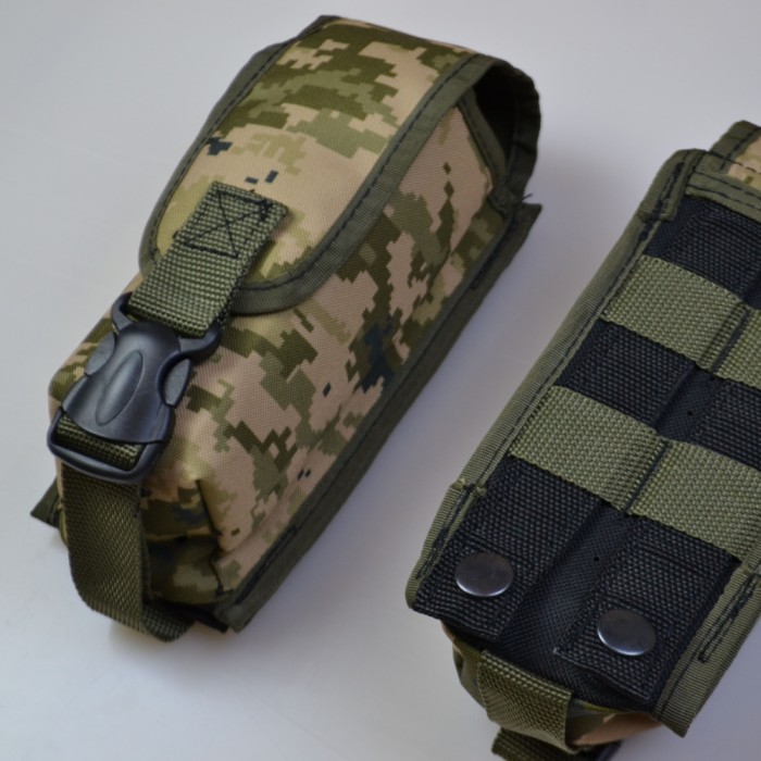 Підсумок на 2 магазини подвійний із кордури піксель MOLLE тактичний SE-27
