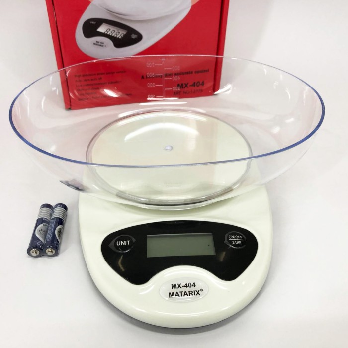 Ваги кухонні настільні зі знімною чашею Matarix MX-404, Настільні ваги для кухні з чашею FH-62
