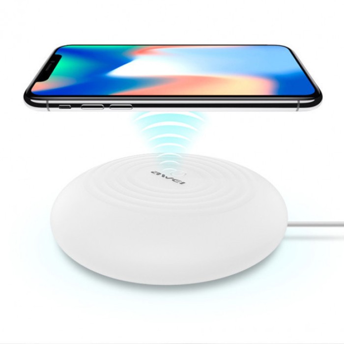 Бездротова зарядка з підсвічуванням 7 кольорів 10W 7 COLOR Awei W7 + WIRELESS CHARGE AD-48