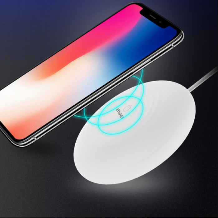 Бездротова зарядка з підсвічуванням 7 кольорів 10W 7 COLOR Awei W7 + WIRELESS CHARGE AD-48
