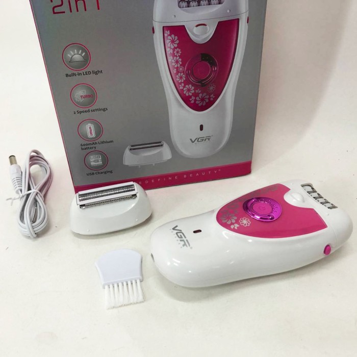 Епілятори для всіх зон VGR, Тример з насадками для жінок Епілятор ніг з тримером YD-48