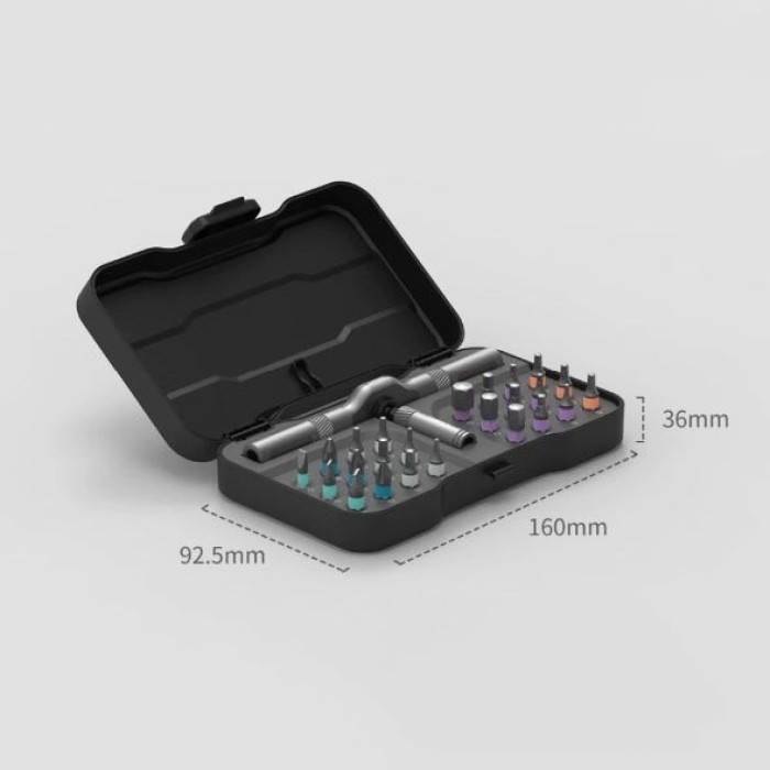 Викрутка з комплектом біт ATuMan RS1 24 в 1 Універсальна викрутка з набором біт в кейсі UB-17