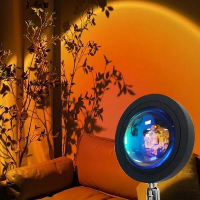 Лампа Атмосферна Проекційний Світильник ЗАМОВЛЕННЯ Atmosphere Sunset Lamp ефект веселки, Лампа ефект сонця