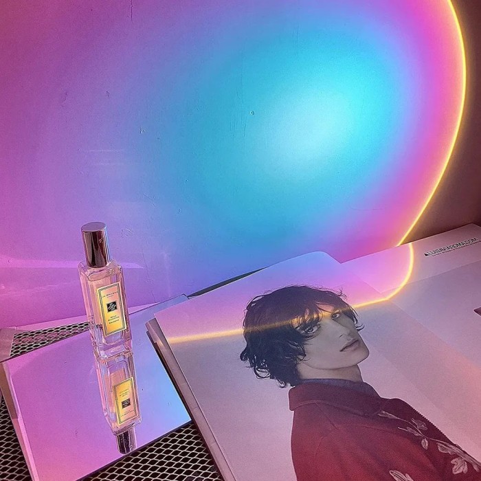 Лампа Атмосферна Проекційний Світильник ЗАМОВЛЕННЯ Atmosphere Sunset Lamp ефект веселки, Лампа ефект сонця