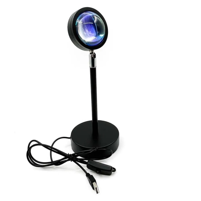 Лампа проектор заходу сонця, Проекційний нічник захід сонця, Лампа для фону з імітацією веселки ST-55