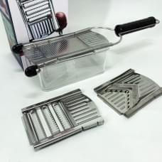 Шинківка з контейнером Nicer Dicer SPEED, Подрібнювач для овочів, Шинковка QG-333 с чашей