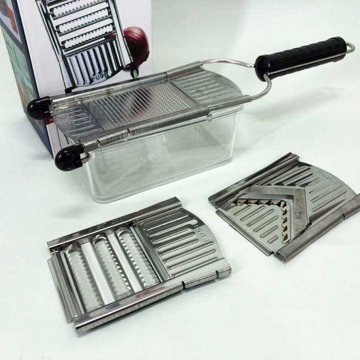 Шинківка з контейнером Nicer Dicer SPEED, Подрібнювач для овочів, Шинковка QG-333 с чашей