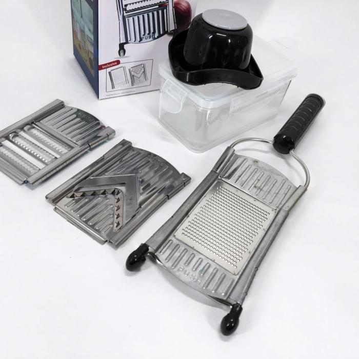 Шинківка з контейнером Nicer Dicer SPEED, Подрібнювач для овочів, Шинковка QG-333 с чашей