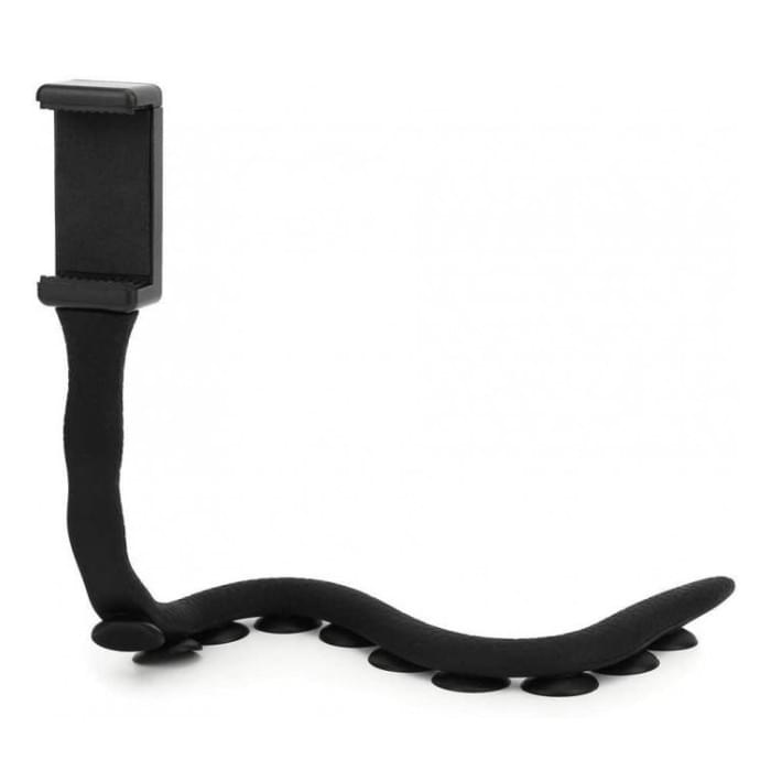 Гнучкий тримач для телефону з універсальними присосками Cute Worm Lazy Holder. WI-178 Колір: чорний