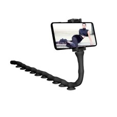 Гнучкий тримач для телефону з універсальними присосками Cute Worm Lazy Holder. Колір: чорний XZ-58