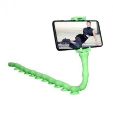 Гнучкий тримач для телефону з універсальними присосками Cute Worm Lazy Holder. Колір: зелений KT-75