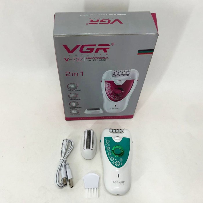 Епілятор для різних частин тіла VGR, Епілятор з гладким видаленням волосся Електричний пилка DQ-86