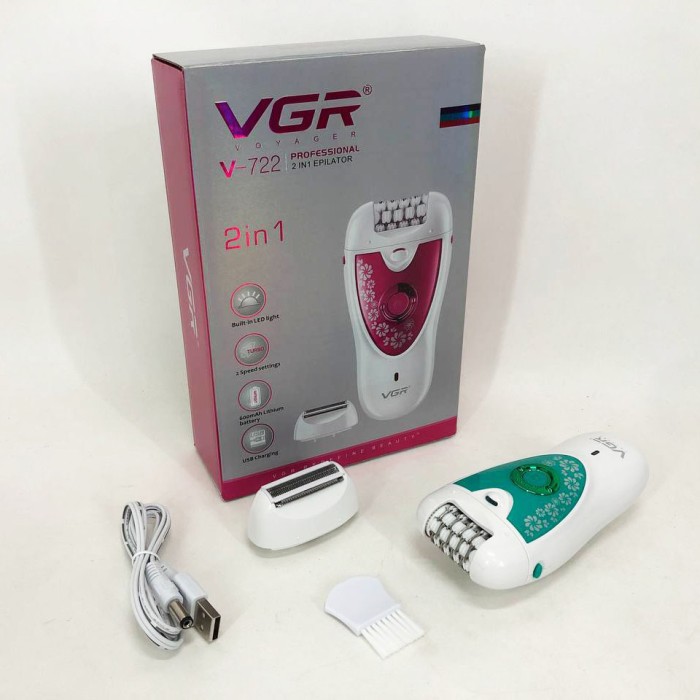 Епілятор для різних частин тіла VGR, Епілятор з гладким видаленням волосся Електричний пилка DQ-86